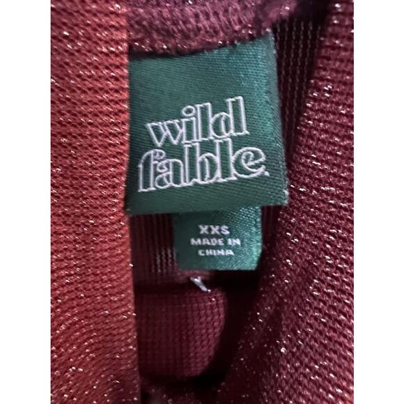 Women's Wild Fable XXS Red Glitter Bodycon Dress NEW without tag - Picture 5 of 7